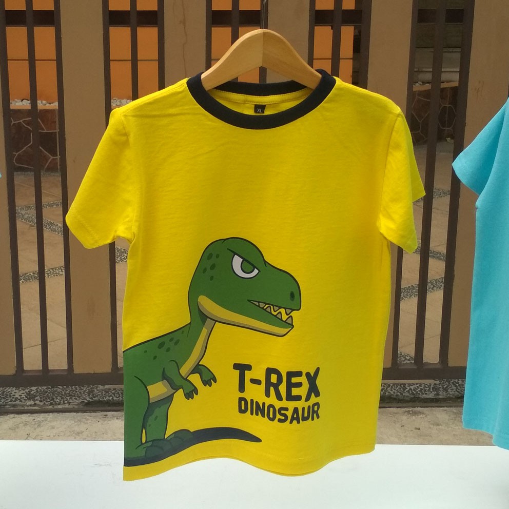 ZOOL Kids Kaos Anak T-Rex Dinosaur | T-Shirt Anak Size L XL