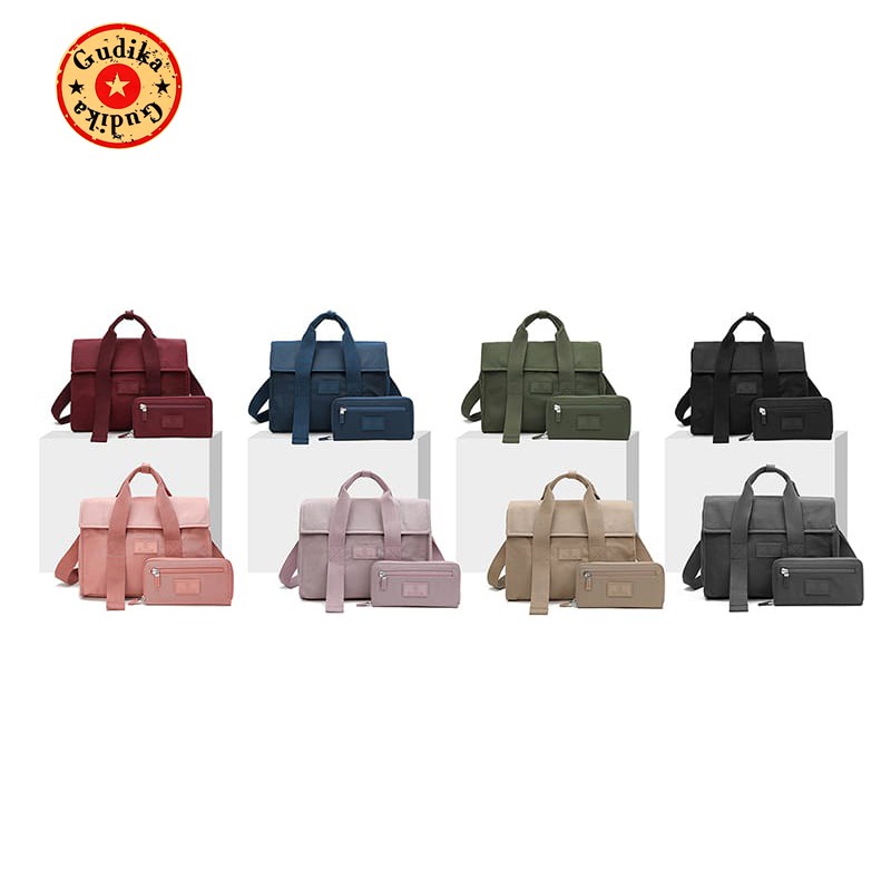 PROMO Handbag GUDIKA 5118 - tas wanita set dompet import original termurah - tas cewek - waterproof - fashion - tas korea - tas kondangan - travel bag - sling bag - shoulder bag