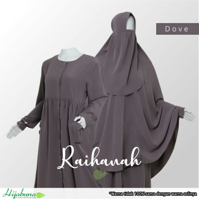 Raihana Gamis Syari By Hijabuna Gamissyari Elegan Busanamuslimah Shopee Indonesia