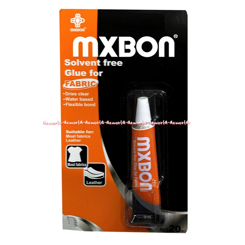 Mxbon Solvent Free Glue Fabric Dries Clear 50ml Lem Kain Mx Bon