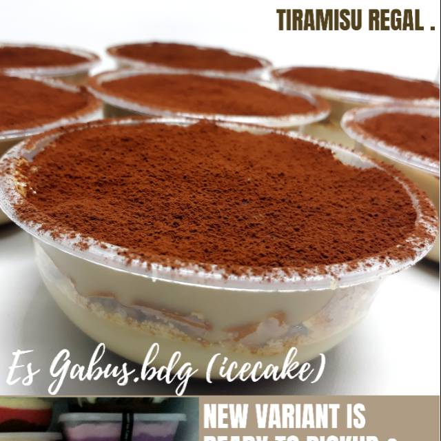 

FROZEN DESSERT Tiramisu Regal IceCake/Es Gabus Bandung Kekinian cup 200ml