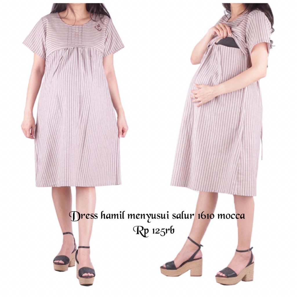 Dress Hamil Menyusui 1610 Mocca