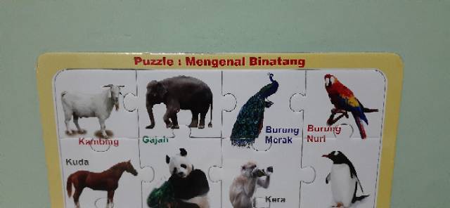 Mainan Anak Puzzle Tema Hewan - Animals Puzzle