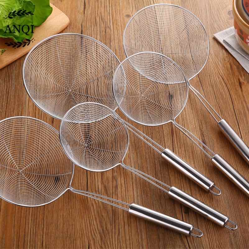ANQI1888 Saringan Minyak Tirisan Goreng Serokan Masak Stainless Tahan Panas / RH-2182