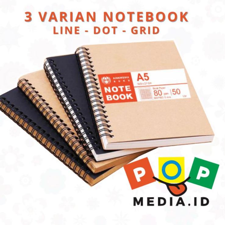 

[PRODUK ELVTC] NOTEBOOK RING SPIRAL A5 VARIAN NOTE BOOK SHV