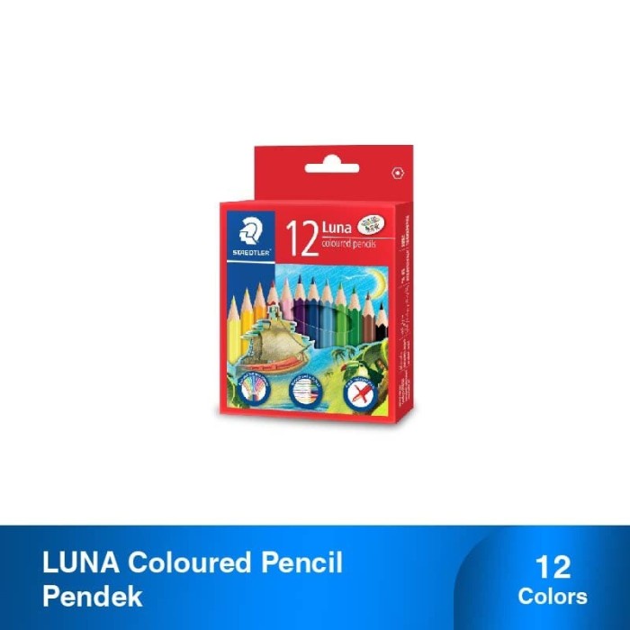 

PENSIL WARNA LUNA PERMANENT HALF LENGHT STAEDTLER 136 01C12TH
