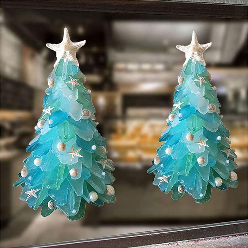 Ornamen Pohon Natal Bentuk Bintang Laut Bahan Resin Gaya Mediterania
