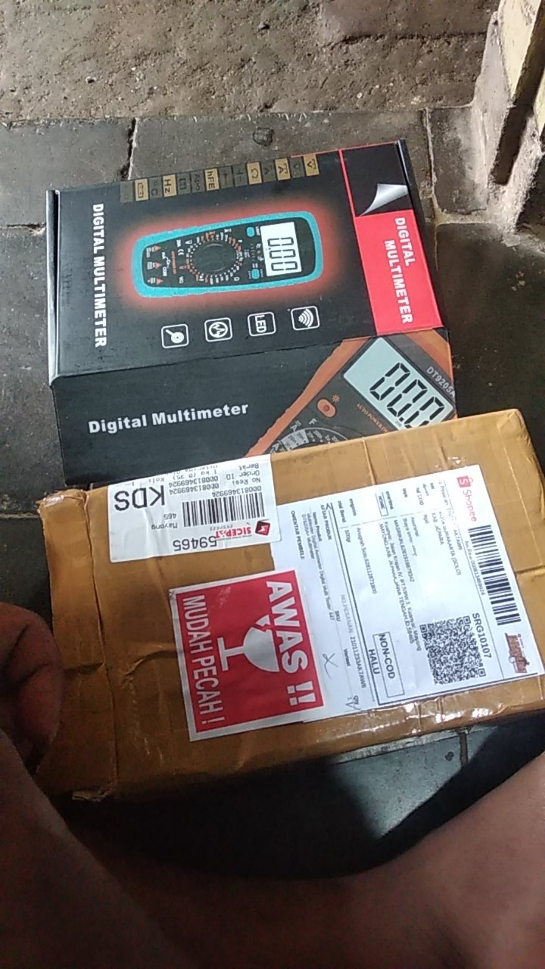 Multitester Digital Avometer Digital Multi Tester Dt9205a+ Multimeter