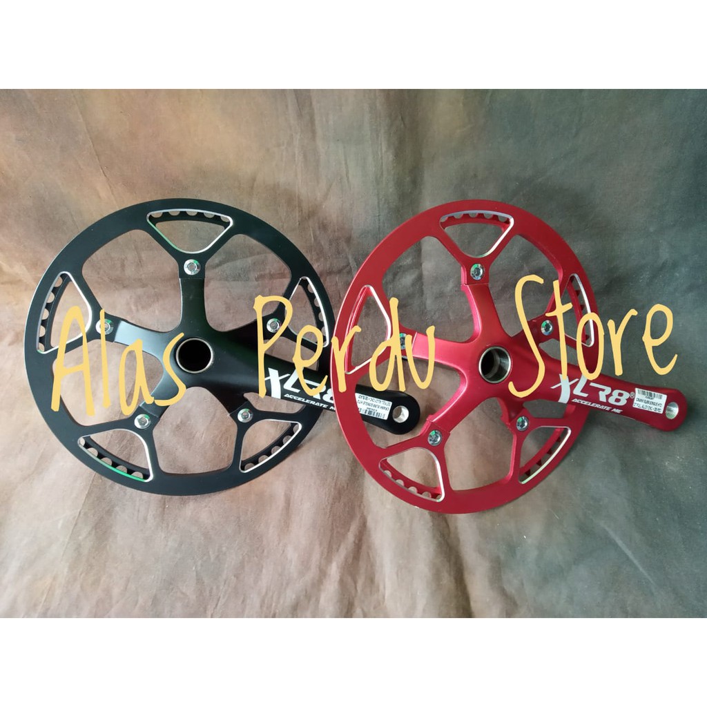 CRANK SET SEPEDA LIPAT XLR8 HOLOTEC