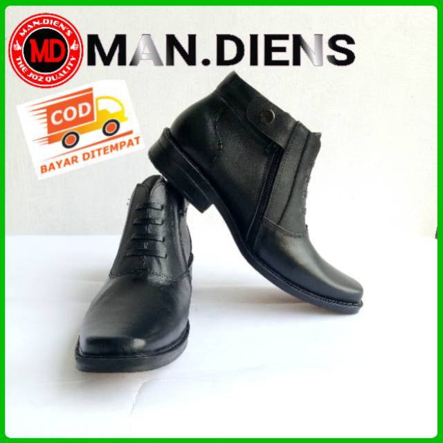 MANDIENS PDH 03.B Sepatu PDH TNI POLRI Kulit Asli - Sepatu Pantofel Kulit Asli - Sepatu Kerja Pria