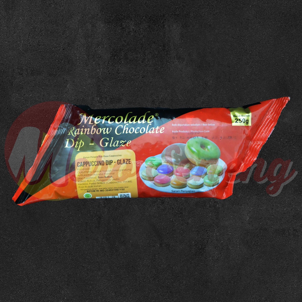 Mercolade Dip Glaze Donat Cappuccino Rainbow Kopi Capucino