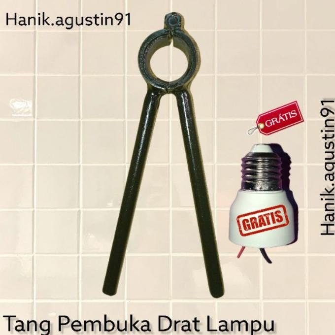 *****] AT108 Tang Pembuka Lampu Drat Bohlam Led Lhe Bahan Besi