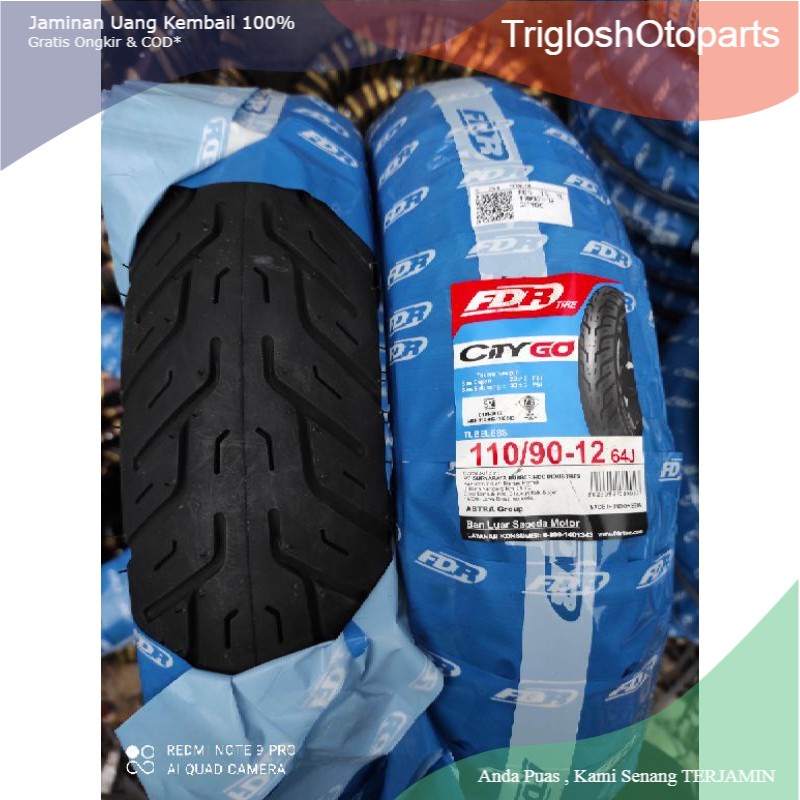 BARU 2021 & 2022 Ban tubles matic fdr  city go uk 110/90/12 free pentil ban belakang honda new scoop