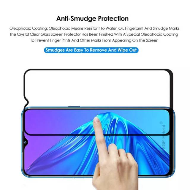 TG Anti Gores Layar Realme 5 Pro Tempered Glass Full Screen Protector Pelindung Layar Kaca Premium