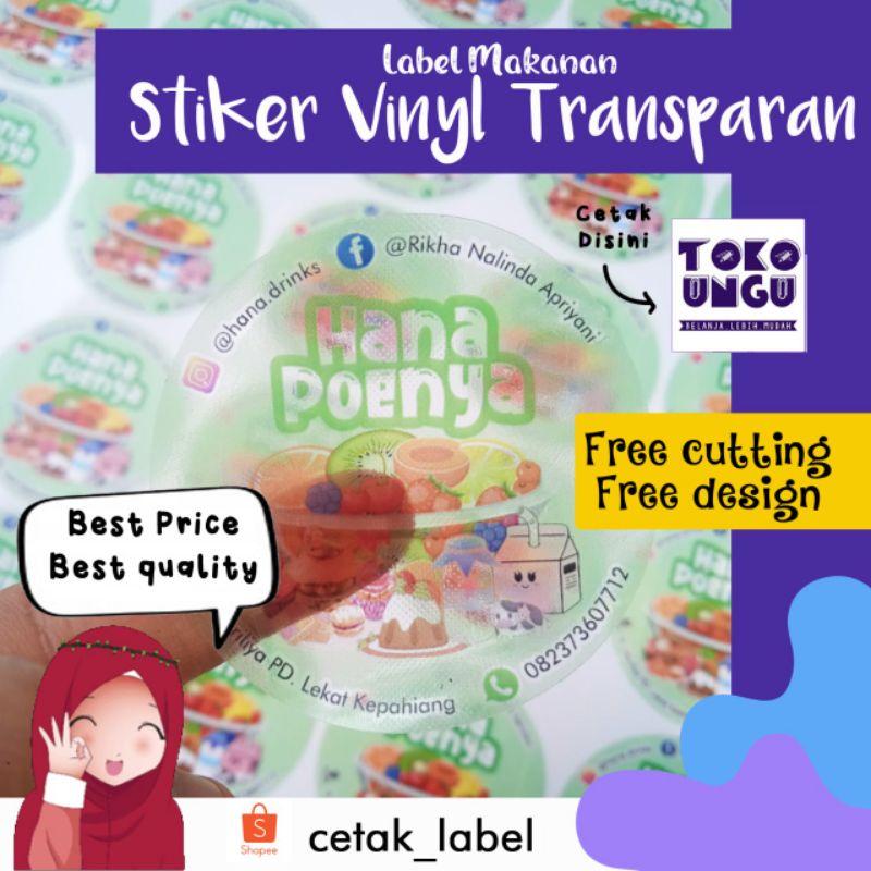 

[Vinyl] Bahan Stiker Vinyl Free Design Free Cutting