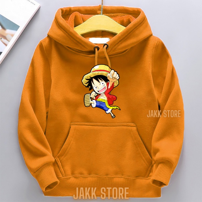 Hoodie Anak Laki Laki Perempuan/Hodie LUFFY ONE PIECE Anak Usia 2-15 Tahun/Sweater Switer Anak Keren/Hoodie Hodie Anak Anak Terbaru