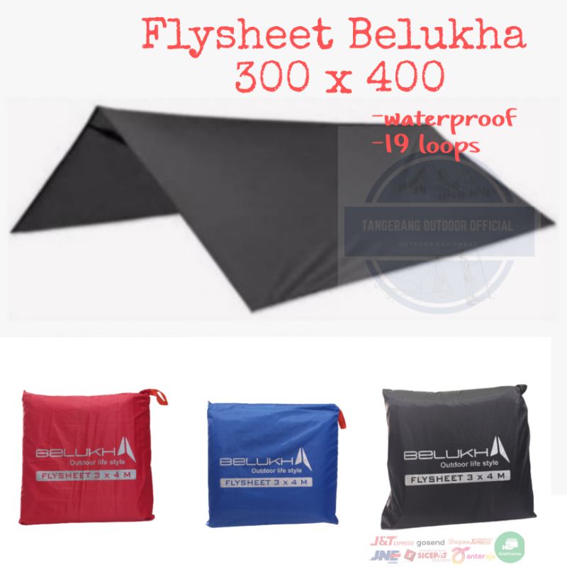 FlySheet Tenda 300 x 400 Belukha - Alas Tenda - Penutup pelindung tenda waterproof