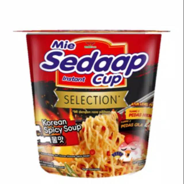 Mie Sedaap cup korean soup/spicy | Shopee Indonesia