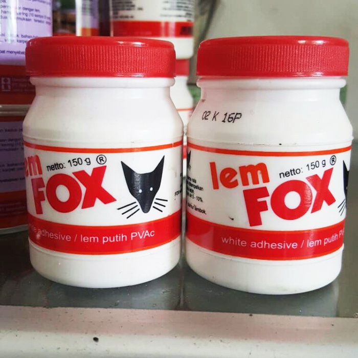 

LEM FOX PUTIH 150 GRAM / LEM KERTAS KAYU SERBAGUNA