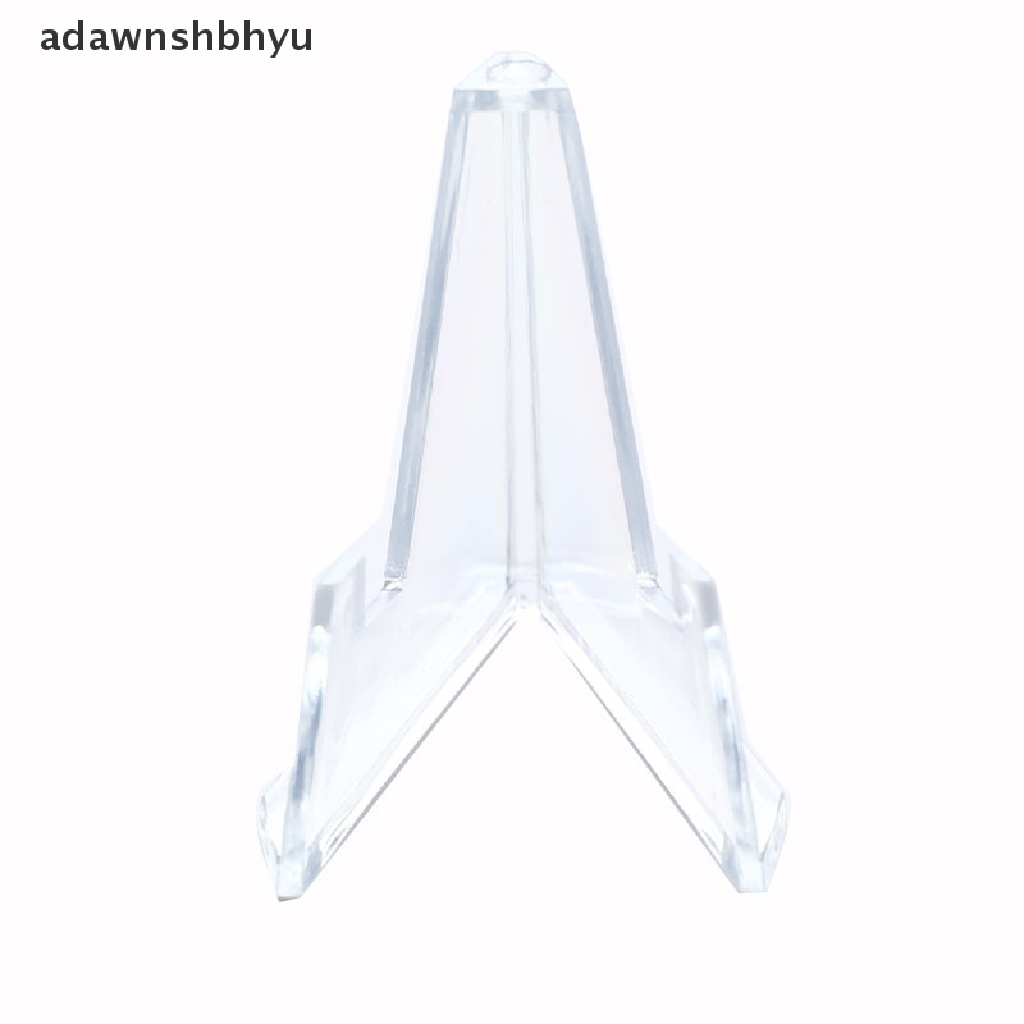 Adawnshbhyu 1Pc Pajangan Kartu Show Stand Akrilik Koleksi Koin Kuda-Kuda Medali Badge Holder
