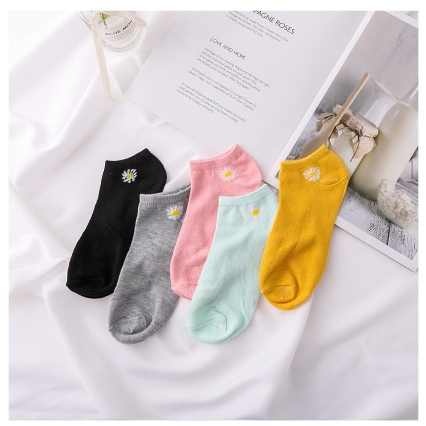 BAJ Kaos Kaki Wanita Pendek BUNGA DAISY Fashion Anak Dewasa Kaoskaki GGSOX MURAH SS101