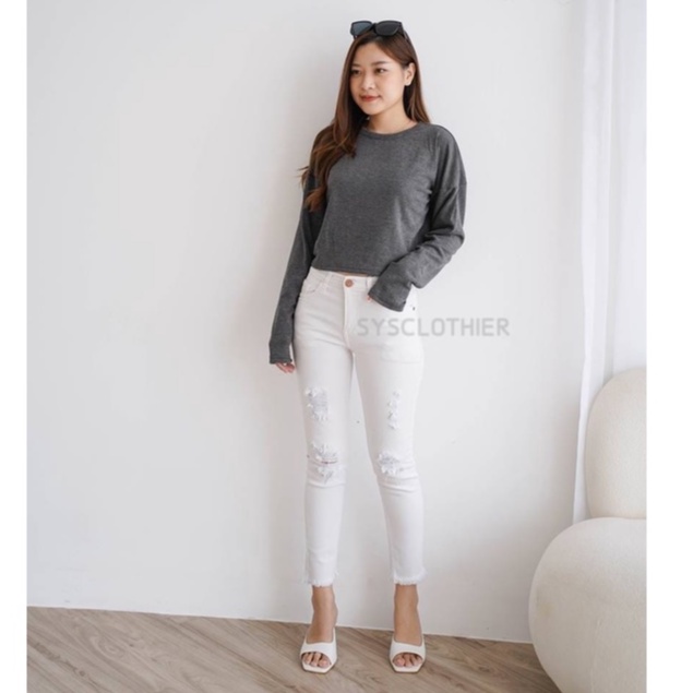 CELANA JEANS WANITA ALANIS RIPPED-SYS CLOTHIER