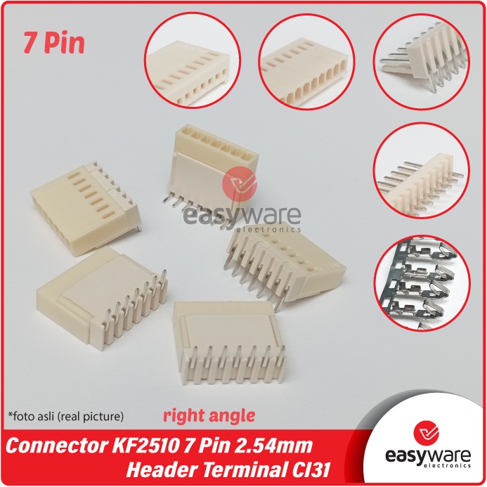 1 Set Connector Molex KF2510 7P 7 Pin 7Pin 2.54mm Header Terminal CI31