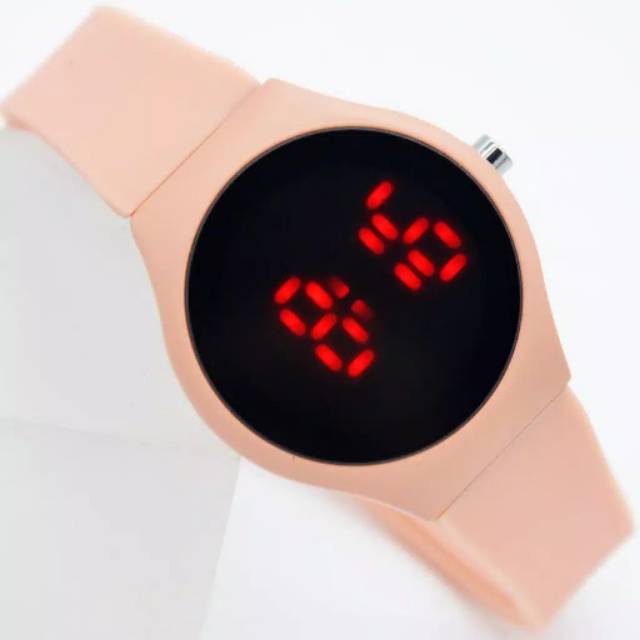 Jam Tangan Pria/ Wanita Ice LED digital Strap Rubber