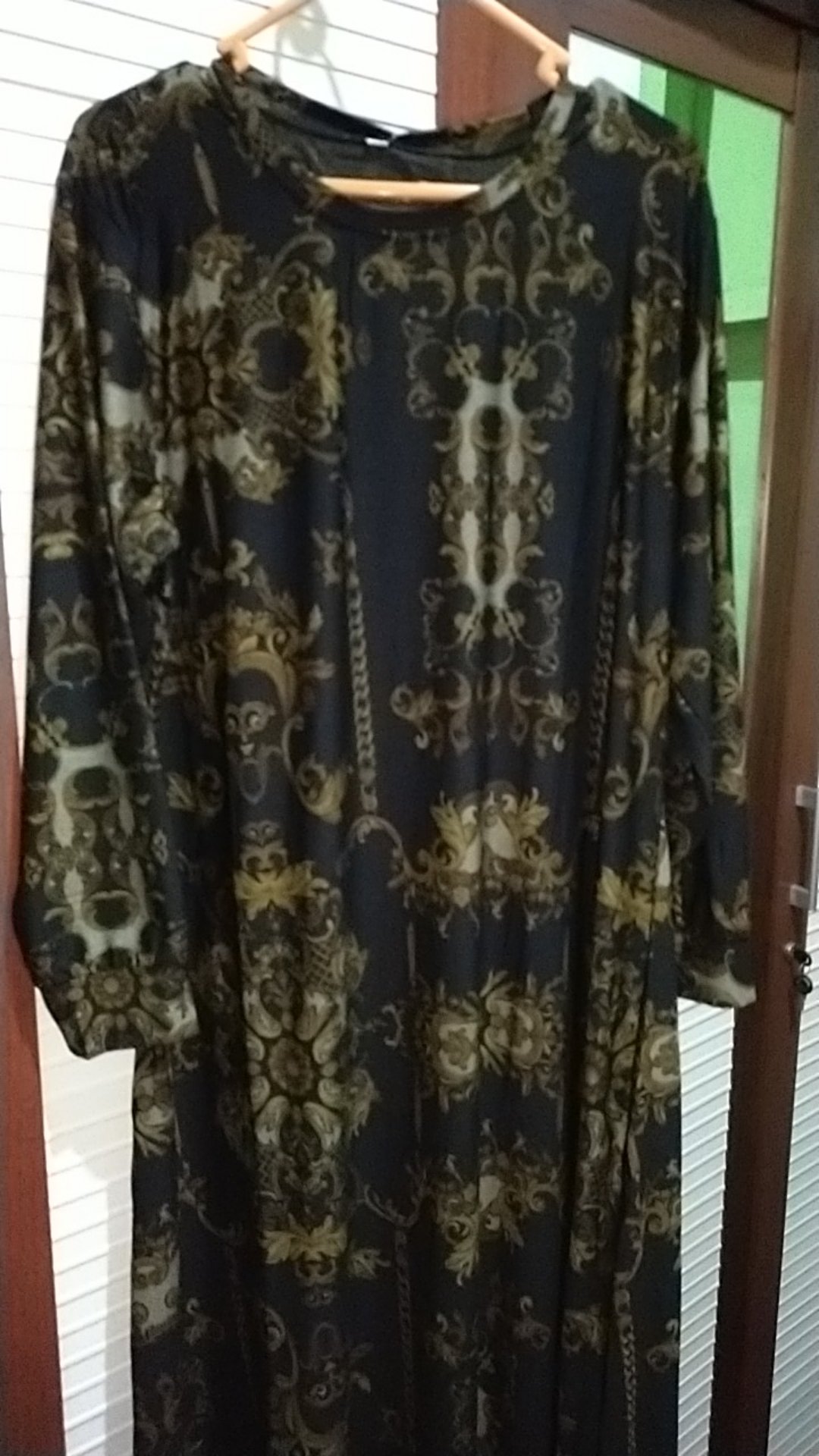 Fayou Maxi Gamis Jumbo Xxxl Ld 110 - 152 Lebar Mayung Bahan Calvin Jeans Ori Gamis Jumbo Batik Solo