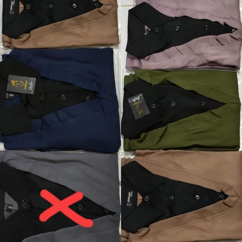 Apolo polos ,Gamis polol gamis lengan balon ory by Alhaya