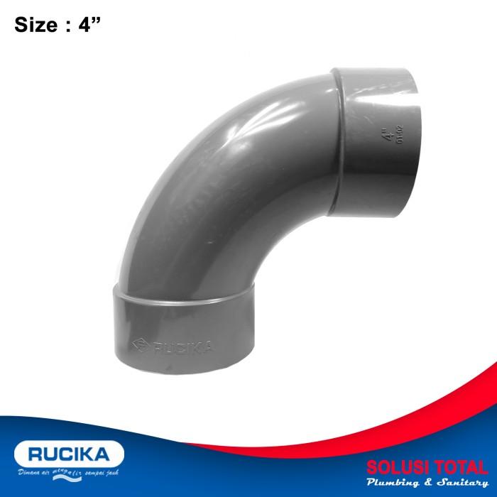Long Elbow D 4 Inch PVC Elbow D 4" PVC Rucika