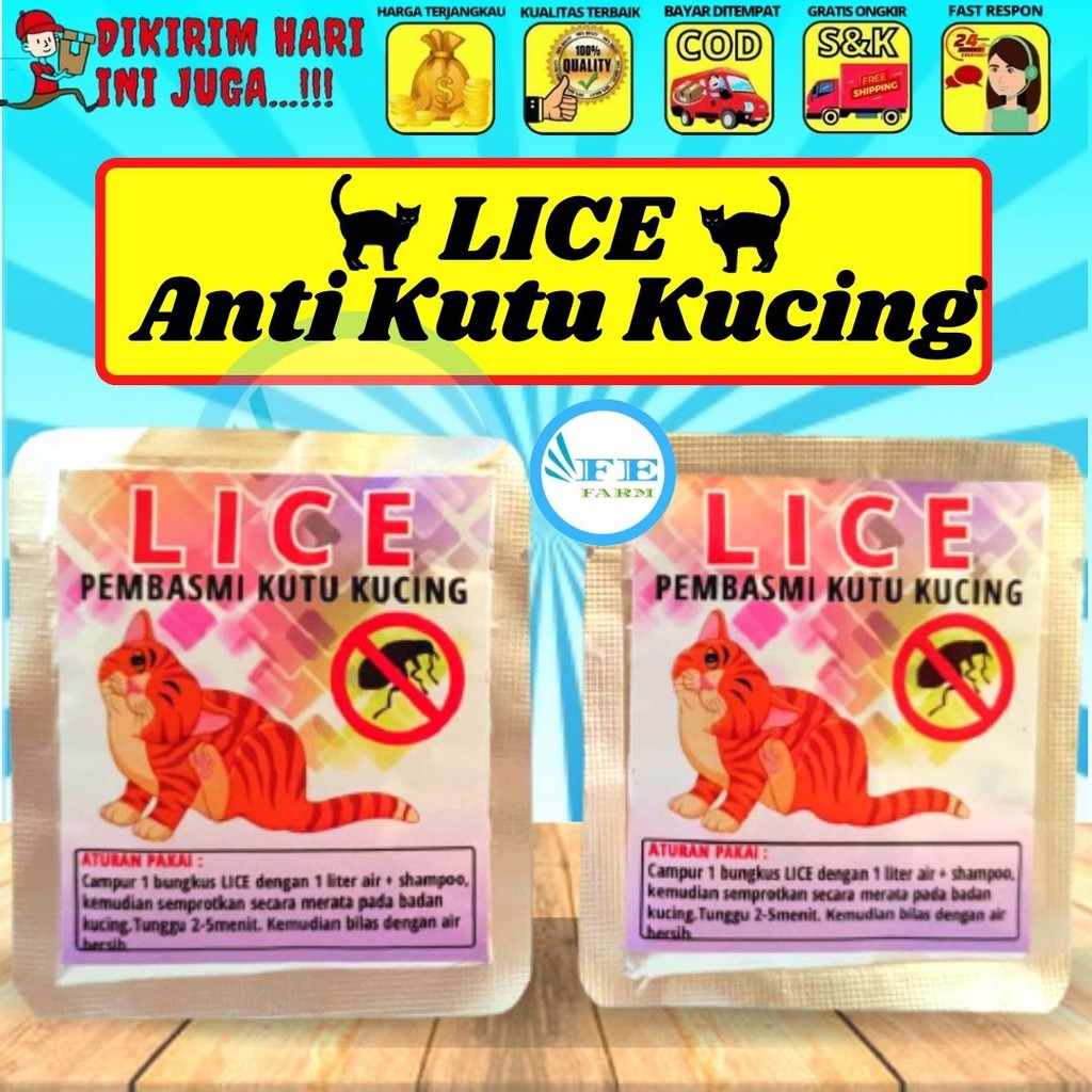 Obat Anti Kutu Kucing Serbuk LICE FEFARM