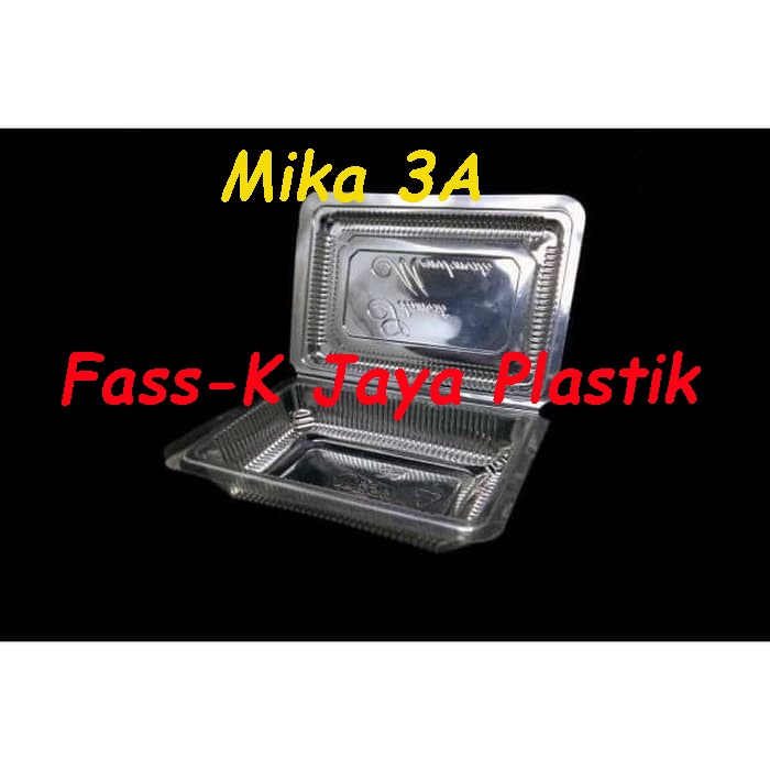 Mika 3a plastik kue @ 100pcs / mika box jajanan pasar / mika bolu / cup Nasi 3A  / wadah nasi @100 p
