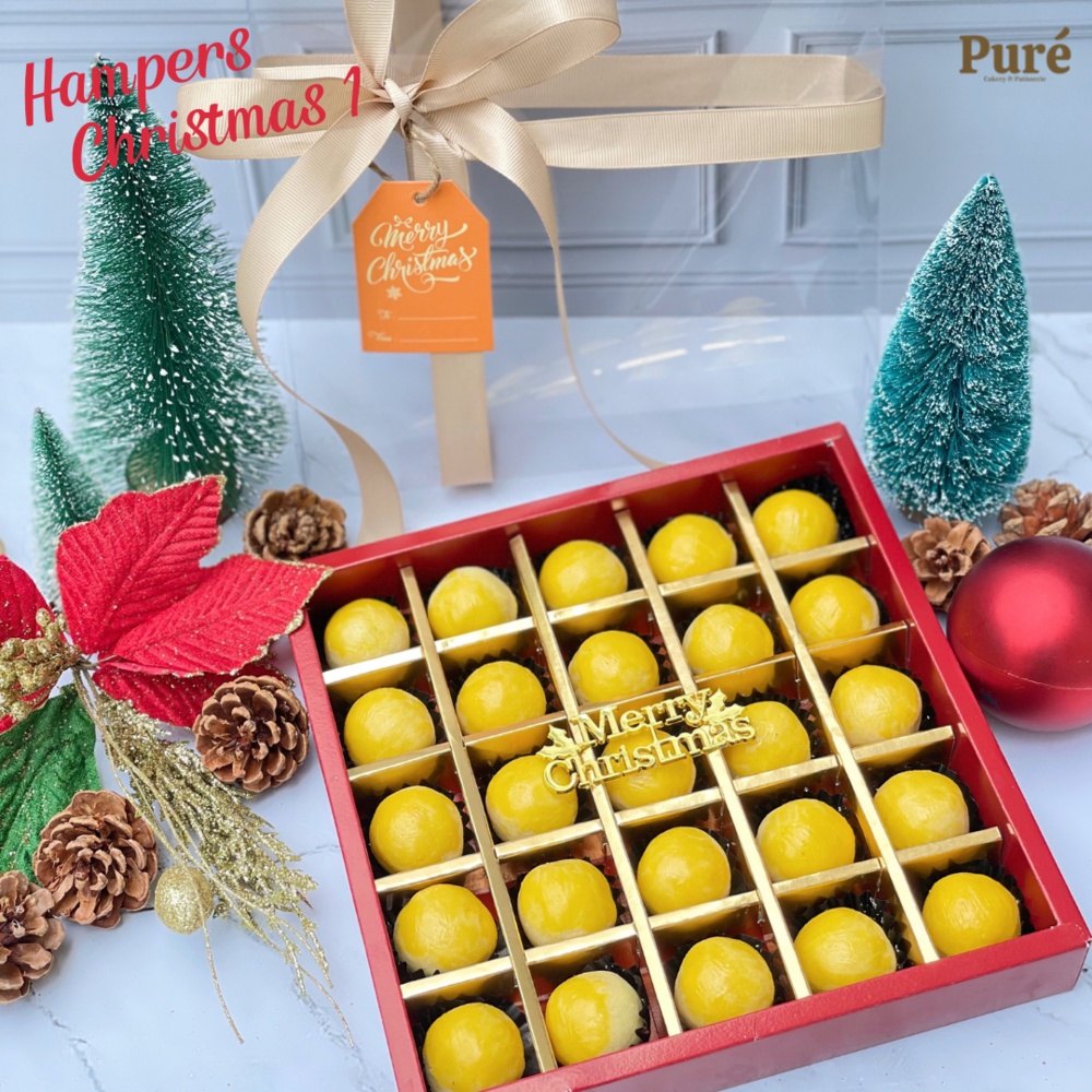 

Hampers / Gift Box / Parsel Natal / Christmas Hampers Nastar Wijsman Lumer [25 pcs size besar]