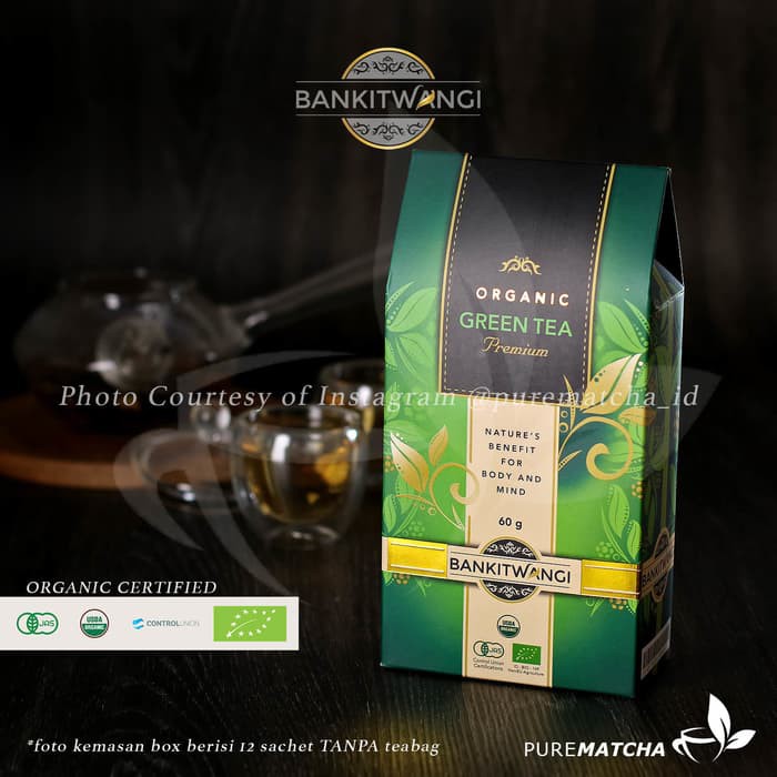 

Bangkit Wangi Premium Greentea Organic Teh Hijau Organik Box 60gr