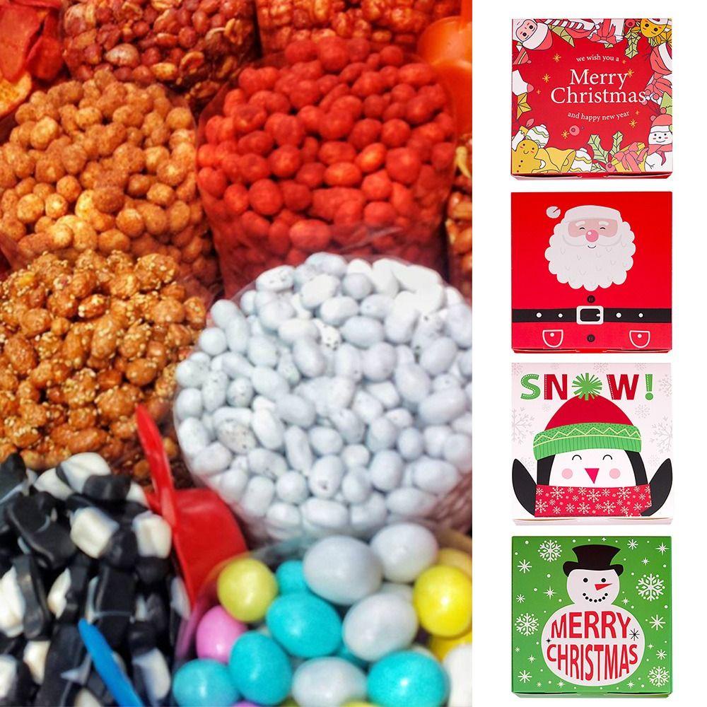 Solighter Christmas Gift Box Kado Untuk Teman Snowman Motif Rusa Merry Christmas