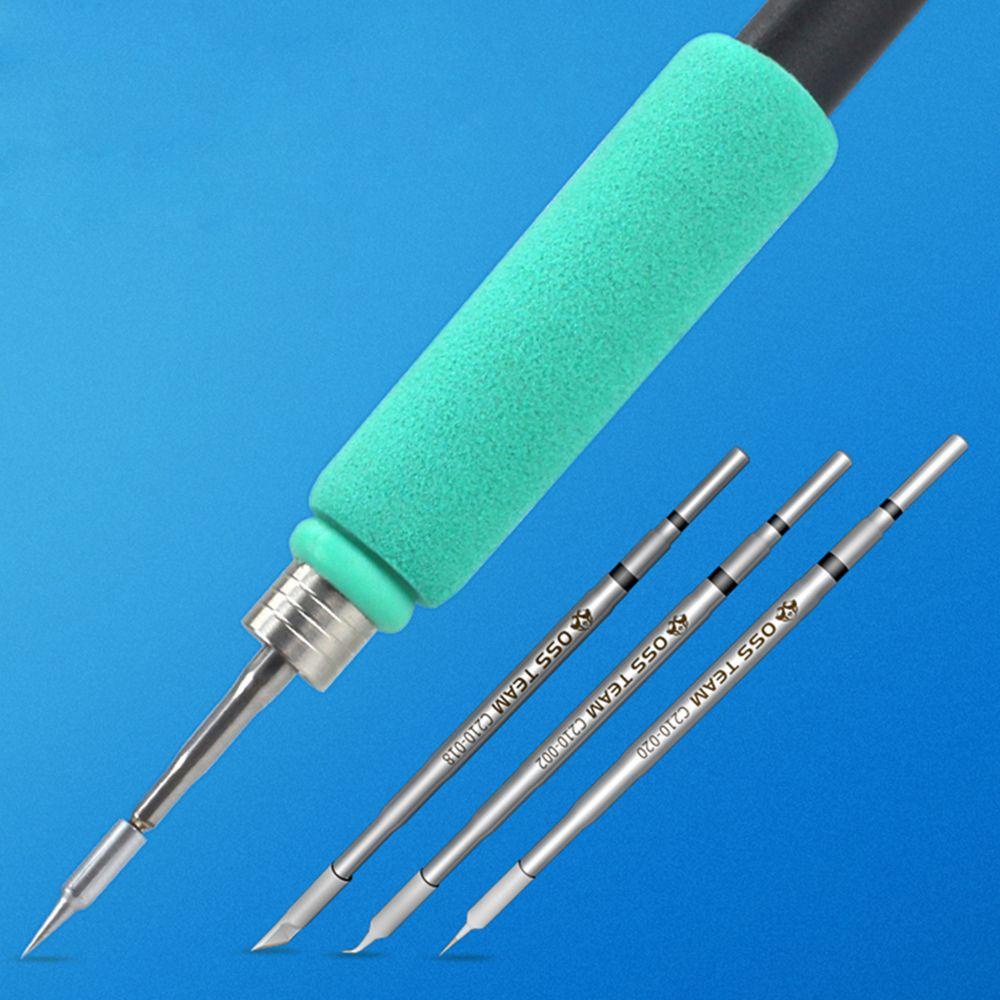 Preva C210 Solder Listrik Iron Tips Kepala Bebas Timah C210-I K SI T210 Gagang Alat Las