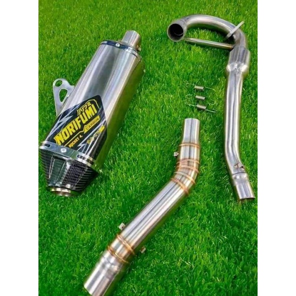 KNALPOT NORIFUMI ROCKET 4 KOMPETISI MOTOR CRF 150L/KLX 150/WR 155/DTRACKER 150/KLX TIGER/KLX VIXION/