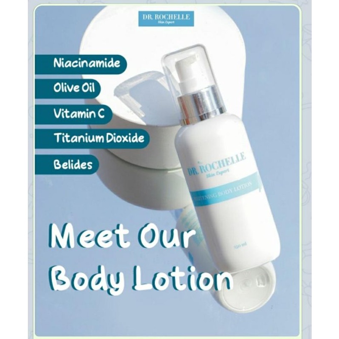 (Ori/bpom)Dr rochelle skin expert whitening body lotion 150ml