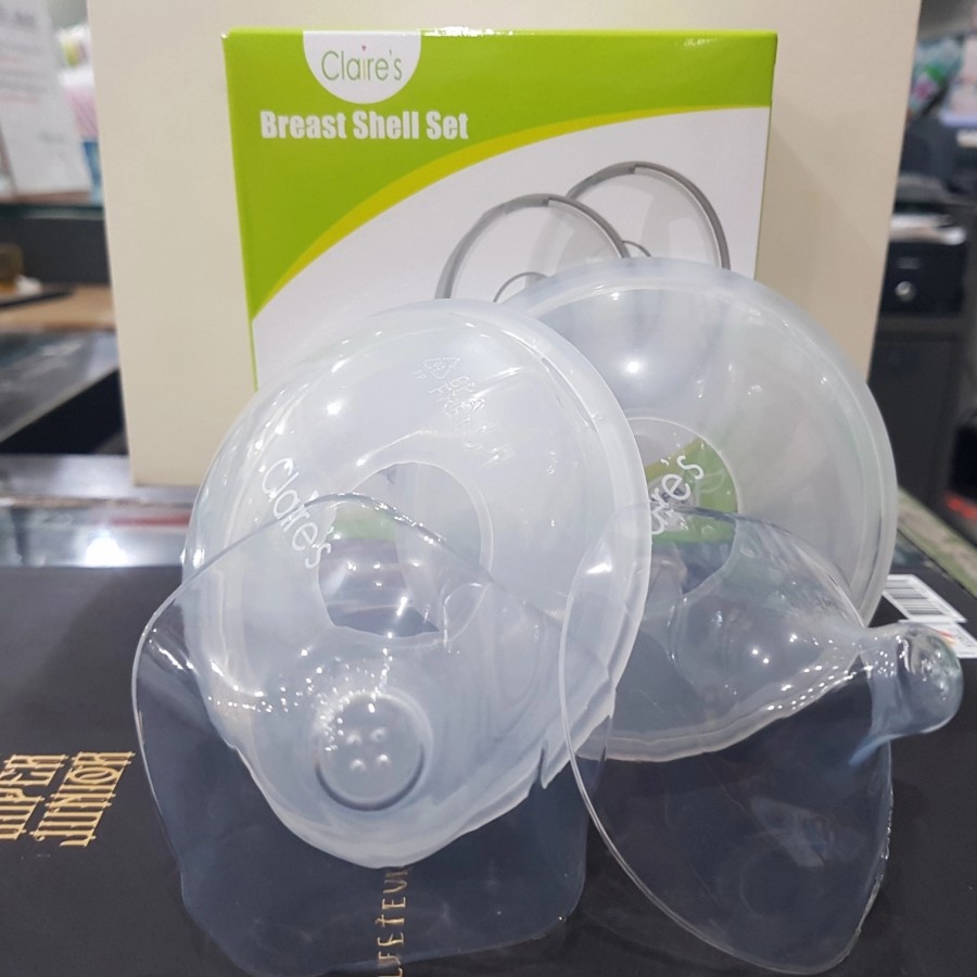 Claires Breast Shell Set Nipple Shield Claire's isi 2 Penampung Asi 2 Pelindung Puting Ibu Bayi