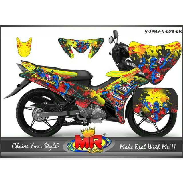 Decal Dekal Jupiter Mx New 135 Stiker Sticker Full Body Spec A