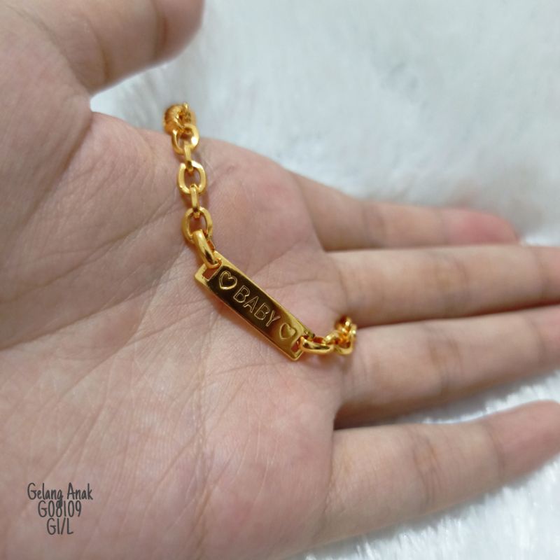 Gelang Fashion Anak Rhodium Baby Gold G08109