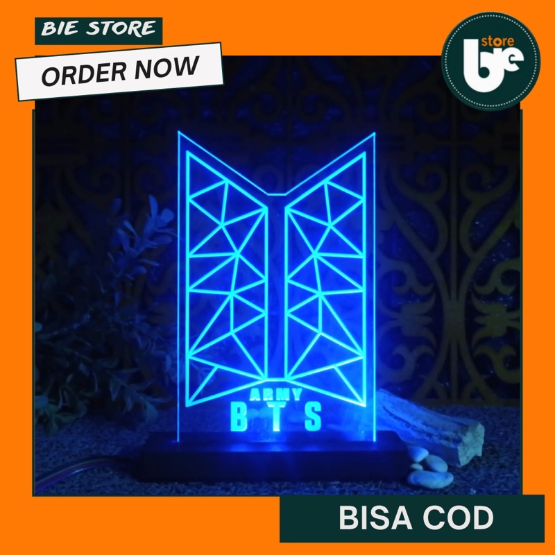 lampu akrilik grafit  BTS (bangtan boys) custom