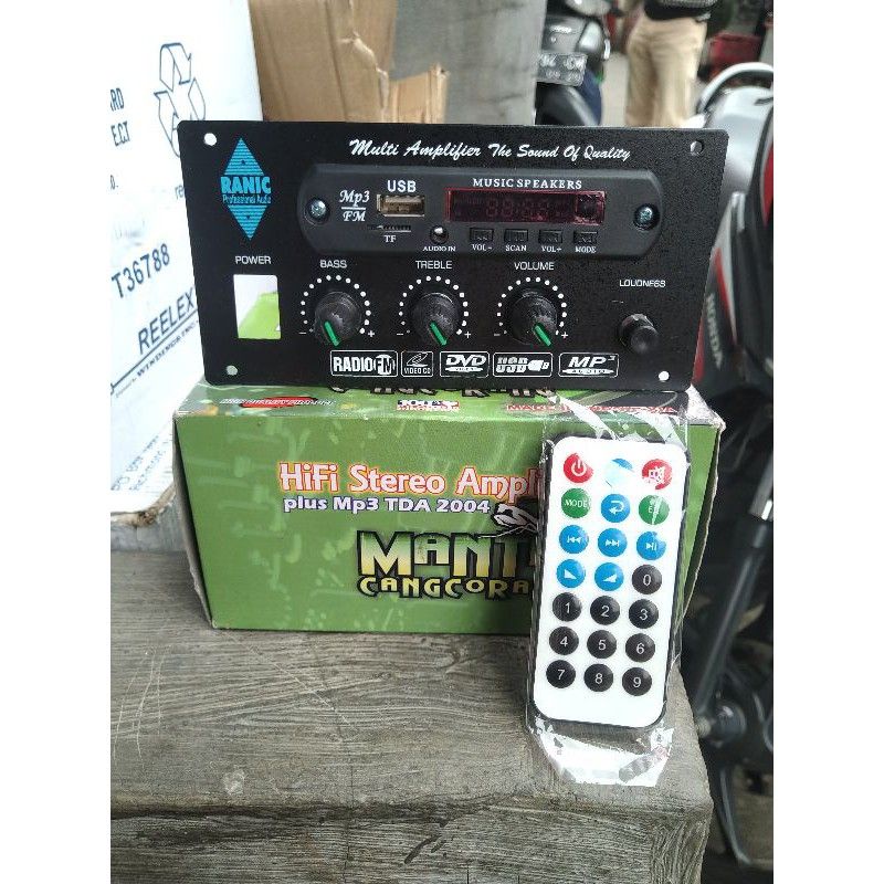 kit aktif speaker stereo tda2004 btl plus mp3 player 12vdc