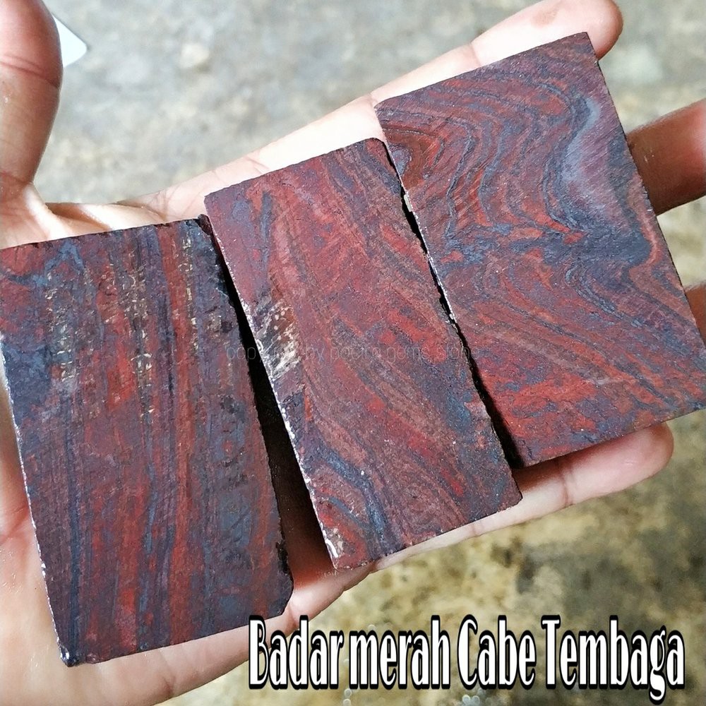 BAHAN BATU AKIK BADAR MERAH CABE TEMBAGA ROUGH NATURAL BATU ALAM