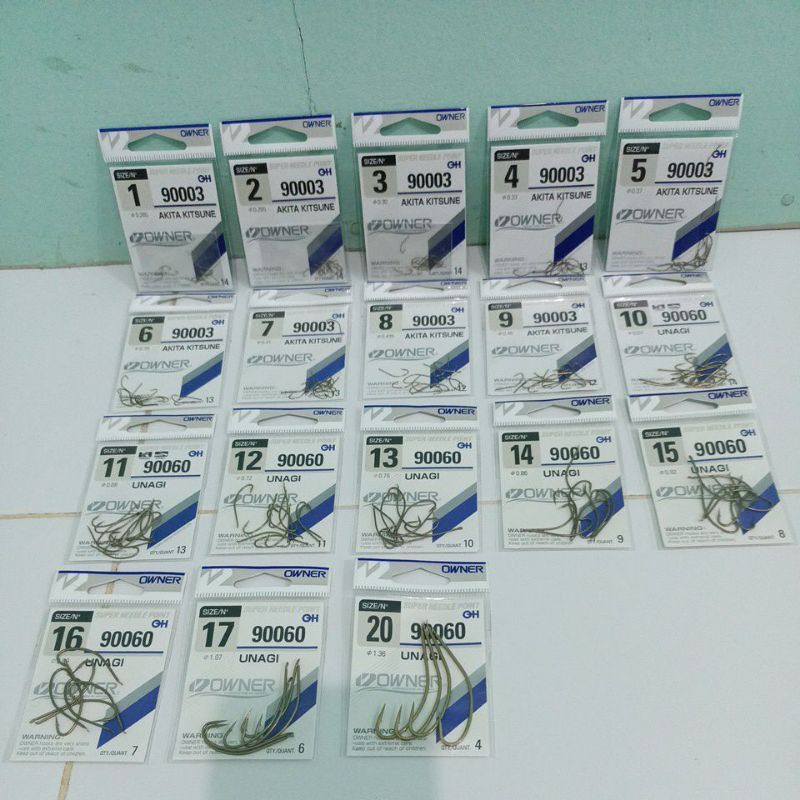Alat pancing mata kail pancing owner 90060 QH