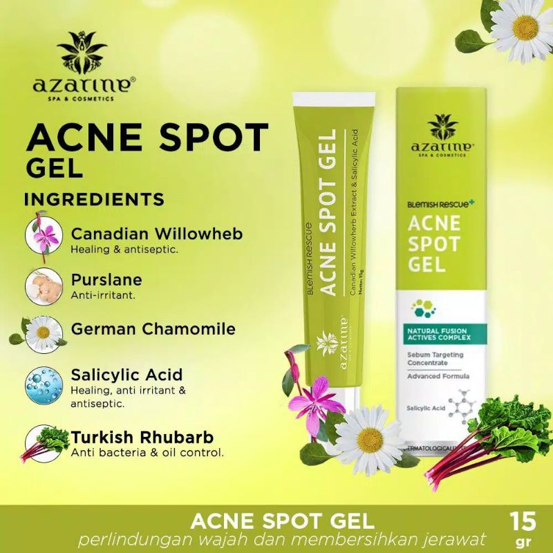 AZARINE Acne Spot Gel | Obat Jerawat |15gr