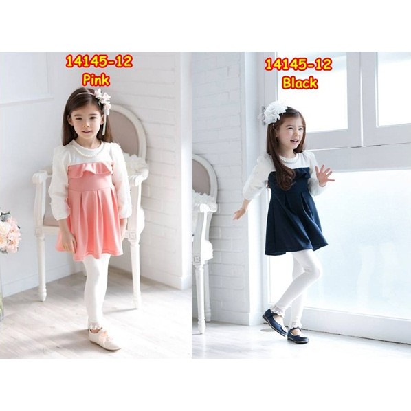 14145-12 / BAJU FASHION GIRL / DRESS ANAK