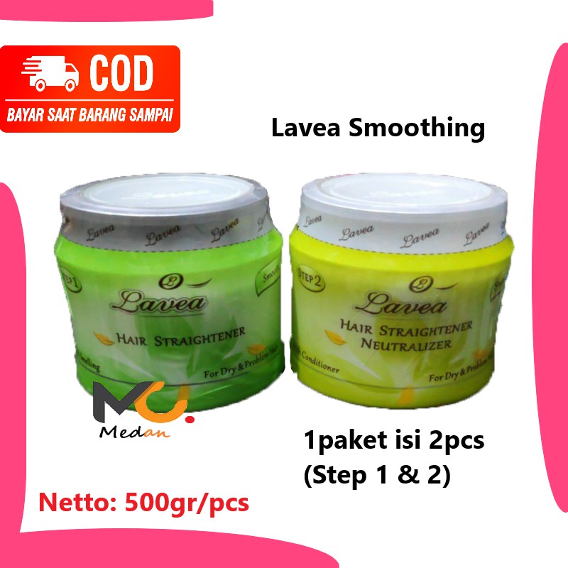 Obat Smoothing Rambut Lavea / Pelurus Rambut Paket isi 2pcs