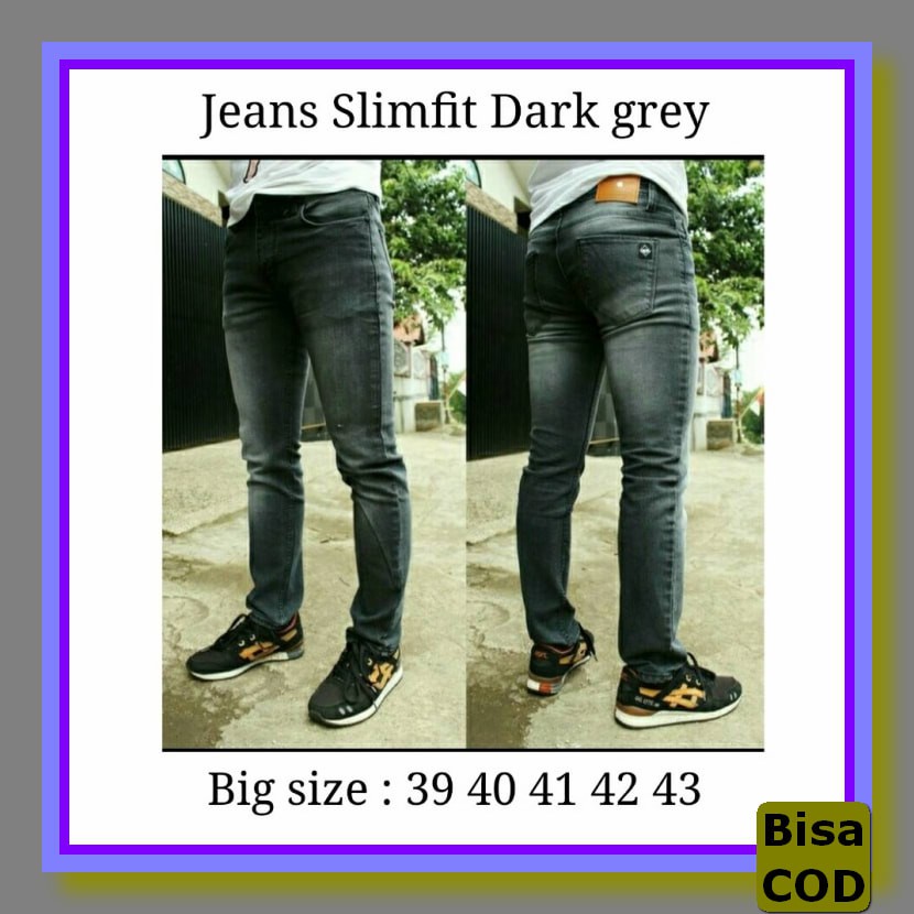 Celana Jeans Murah Levis Keren Standar Dewasa Panjang Cod Laki Sl NE345 Celana Jeans Pria Slimfit Uk